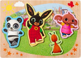 Bambolino bing houten puzzel met grote figuren - educatief speelgoed leren puzzelen - toys