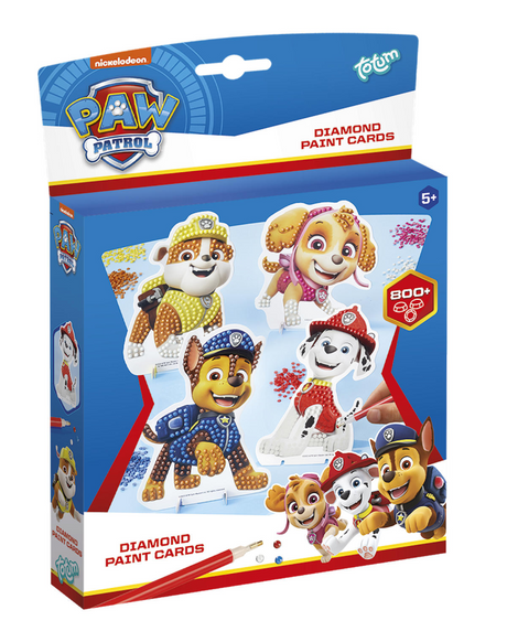 Totum paw patrol diamond paint cards