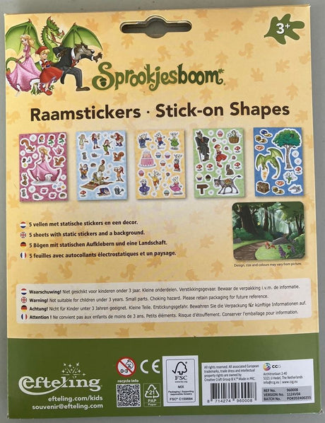 Dsp raamstickers sprookjesboom, efteling | 12 stuks