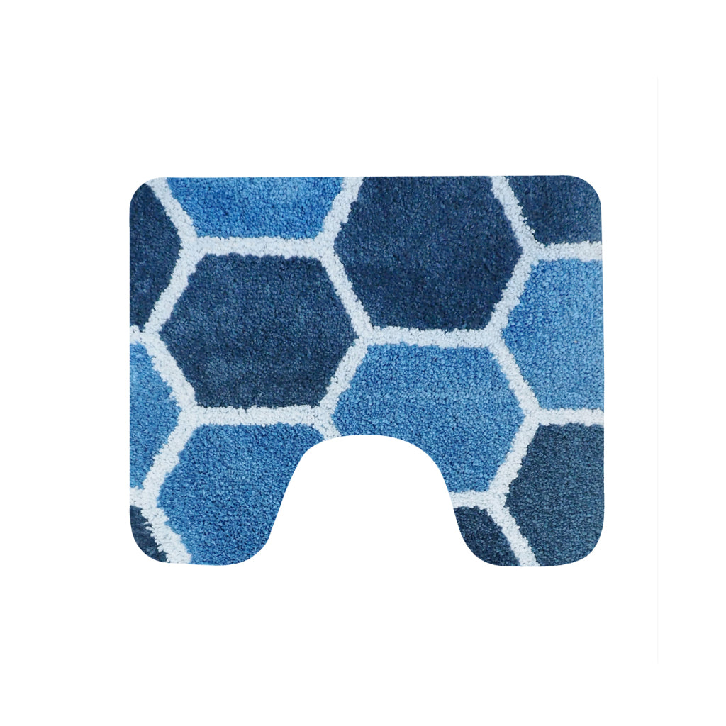 Casa holandesa de la casa holandesa Mat de baño Rennes 60x60 cm azul