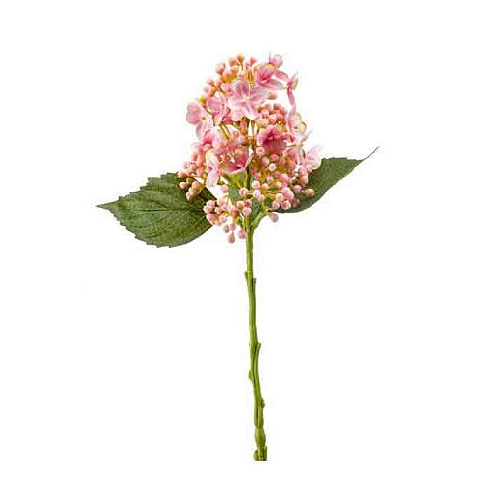 Basic kunstbloem hortensia 38 cm roze