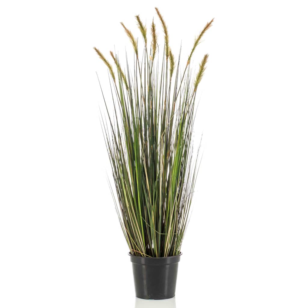 Emerald Emerald artificial plant in plastic pot fox tail grass autumn 90 cm