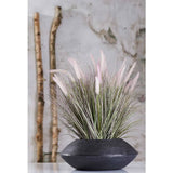 Emerald kunstplant in zinken pot lampenpoetsergras 58 cm