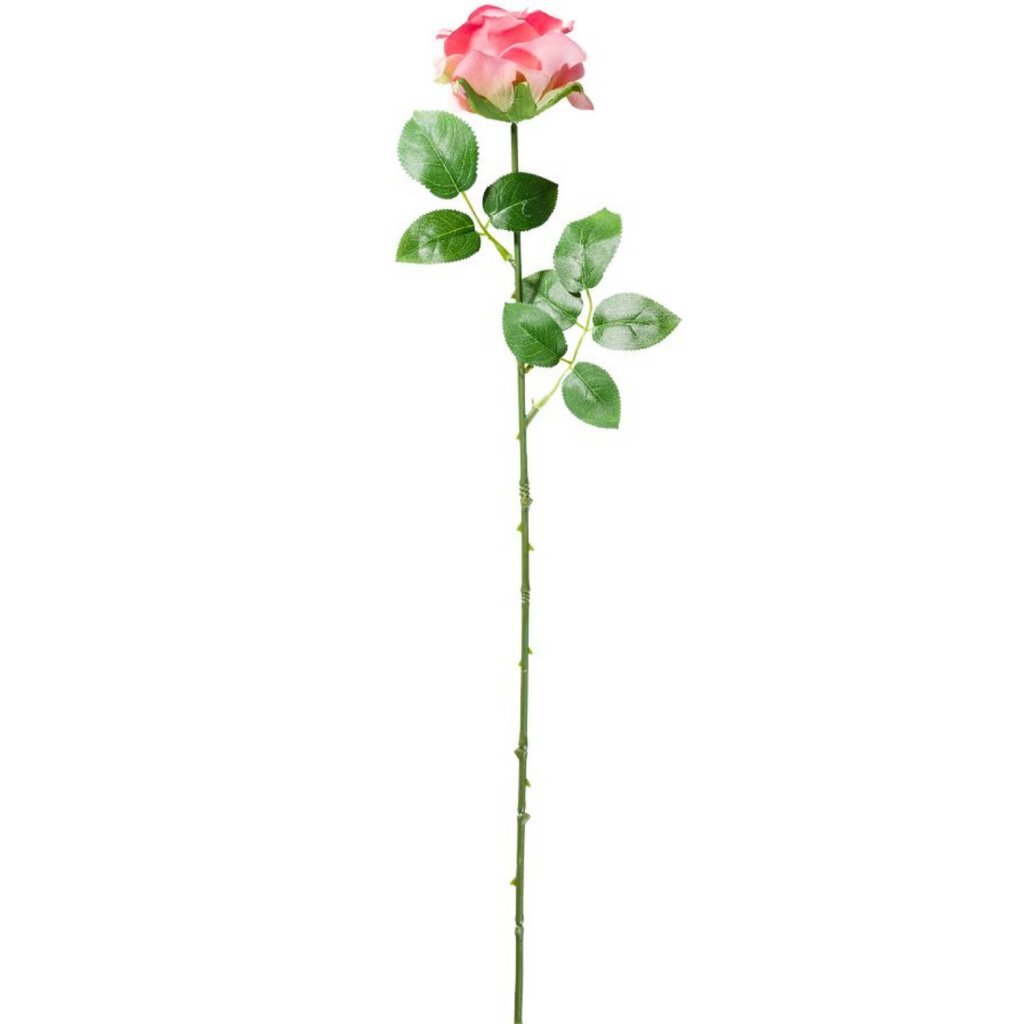 Rosa de flor artificial básica 54 cm rosa