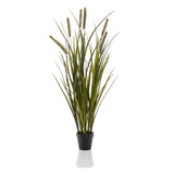 Emerald Emerald Art Plant in pot cat tail grass 85 cm