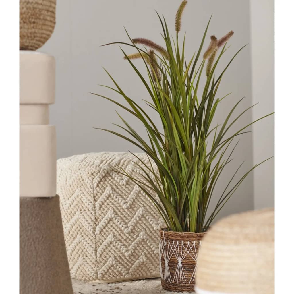 Emerald Emerald Art Plant in pot cat tail grass 85 cm