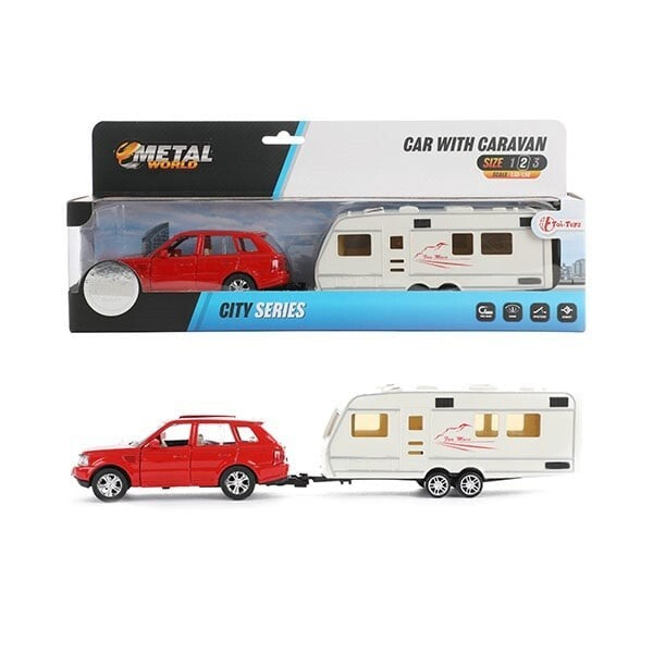 TOI-TOYS METAL PULL-BACK CAR MED CALSAVAN 1:48