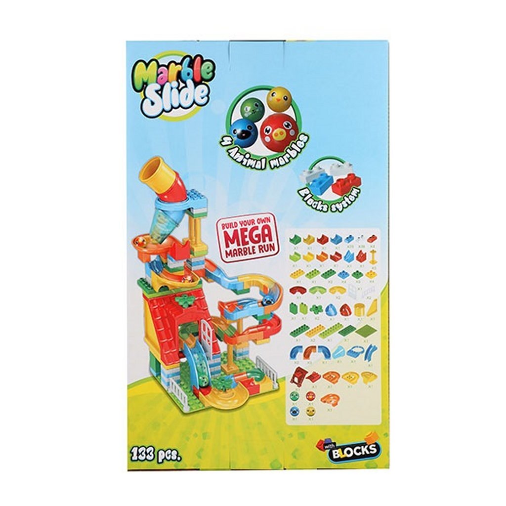 TOI-TOYS BLOWS Building Blocks Knikkerbaan 133-stycken