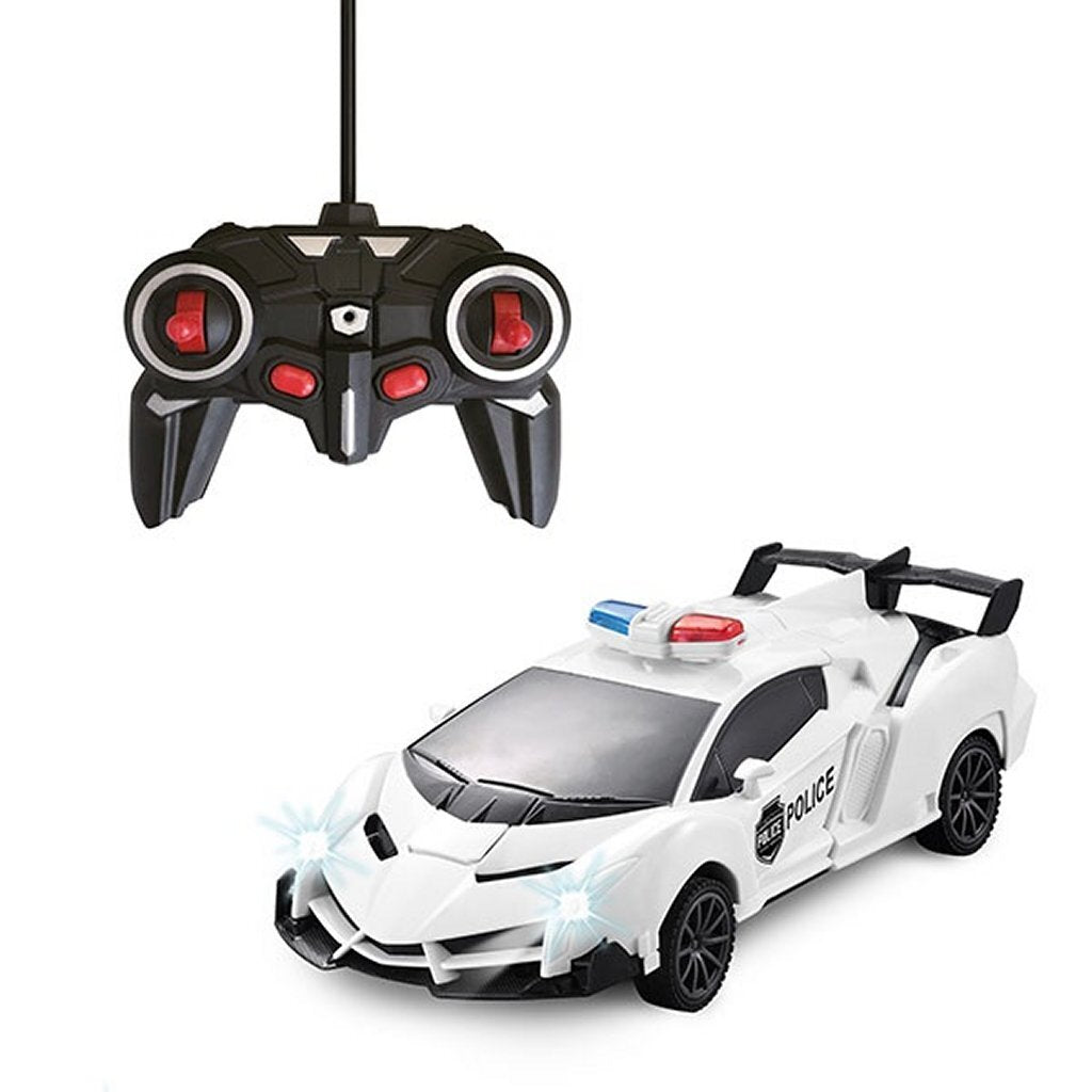 Roboforces RC Transforme la voiture de police + Light