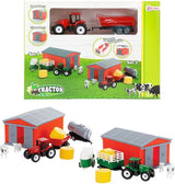 Toi-Toys Toi Toys Tractor Set med Shed Different Versions