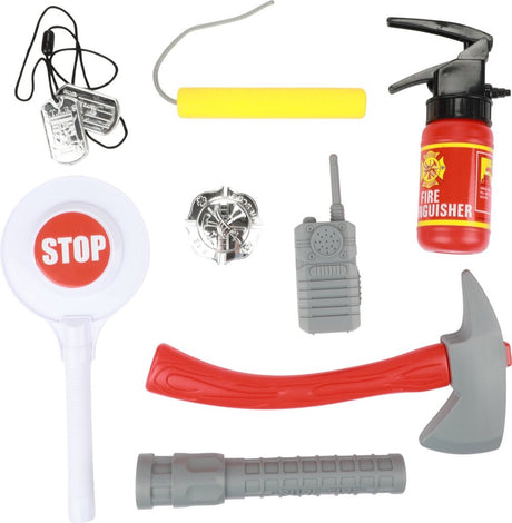 Toi-toys toi toys fire fighter brandweerkoffer met accessoires 25x16x6cm
