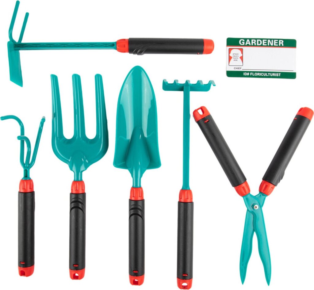 Električno orodje Toi Toys Tools Tools Garden Tools v primerih za shranjevanje