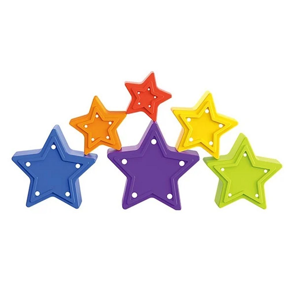 Toi-Toys Little Stars Stack Tower Star 6-Stück