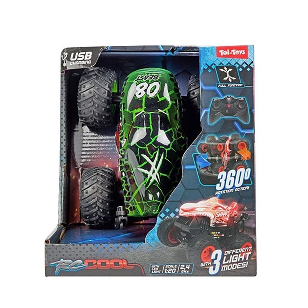 TOI-TOYS RC-Cool Monster Truck 1:20 + Light Surorti