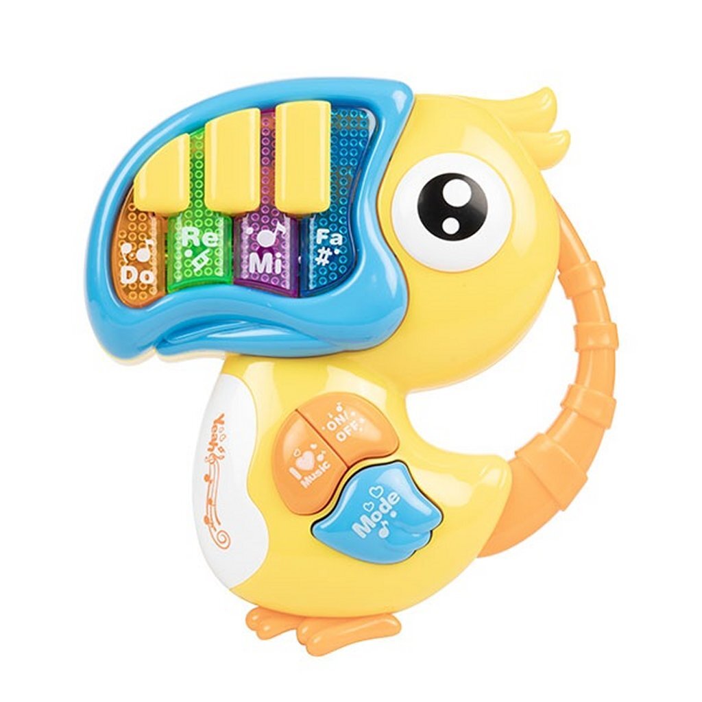 Toi-toys little baby piano met muziek toekan met licht en geluid