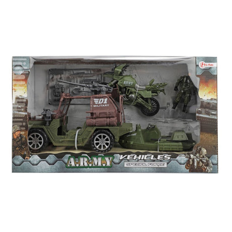 Toi-toys toi toys alfafox militair voertuig met accessoires