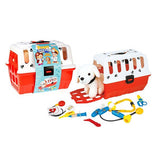 Toi-Toys Puppy in Travel Basket + Veterinarian Accessories