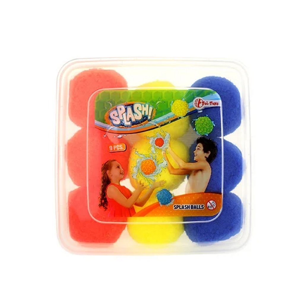 Toi-toys splash super splashballen, 9st.