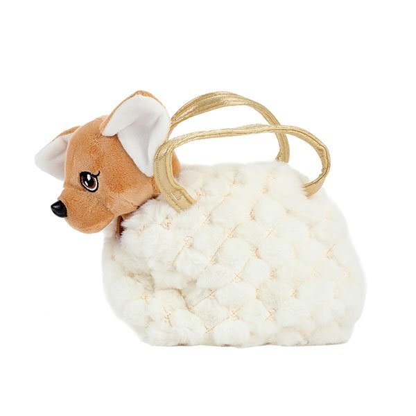 Toi-toys plush chihuahua Hond an der blingbling Handabag