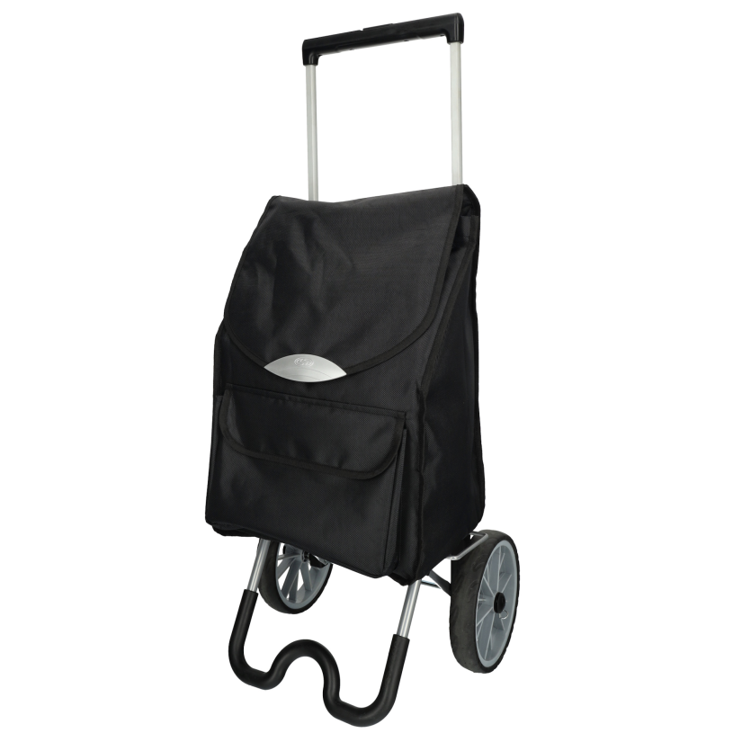Secc boodschappentrolley stockholm - zwart