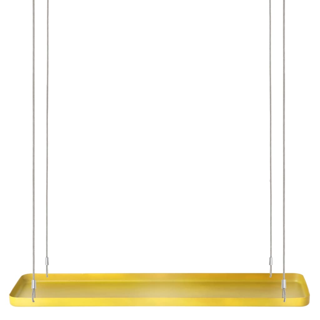 Diseño de esschert Esschert Design Plant Blad Hanging Rectangular L Gold Colored