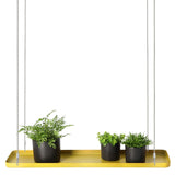 Diseño de esschert Esschert Design Plant Blad Hanging Rectangular L Gold Colored