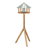 Esschert design vogelvoederhuisje met silo en rond dak zink