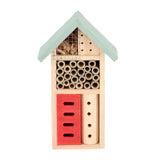 ESSCHERT Design Wooden Insect Hotel 9x15x26 cm Natural Mint Green Red