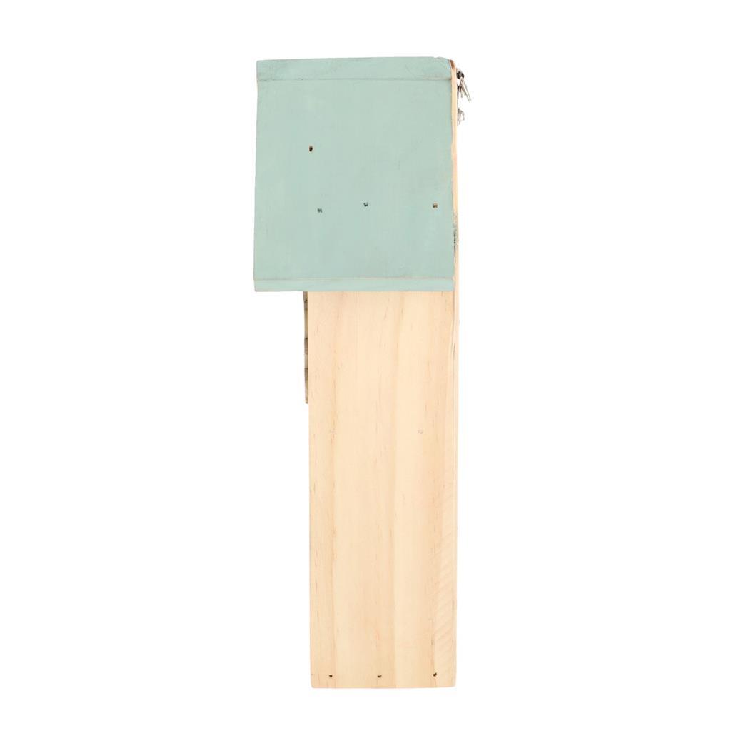 Esschert Design Holz Insekten Hotel 9x15x26 cm Natural Mint Grünrot