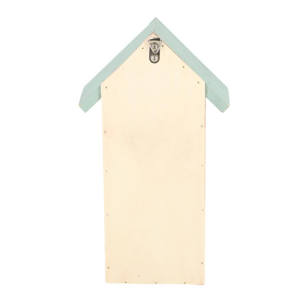 Esschert Design Wooden Insect Hotel 9x15x26 cm Natural Mint Green Red