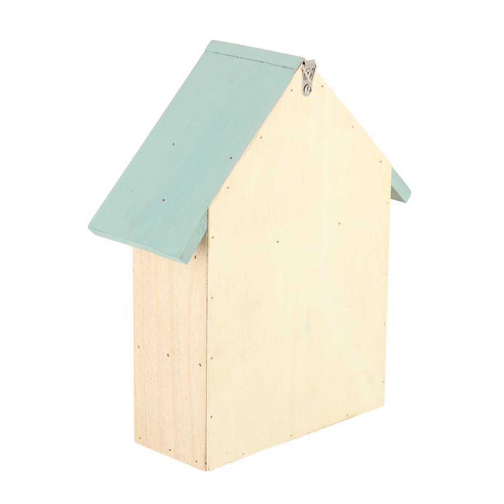 Esschert Design Wood Insect Hotel 10x24x29 cm Natural Mint Green