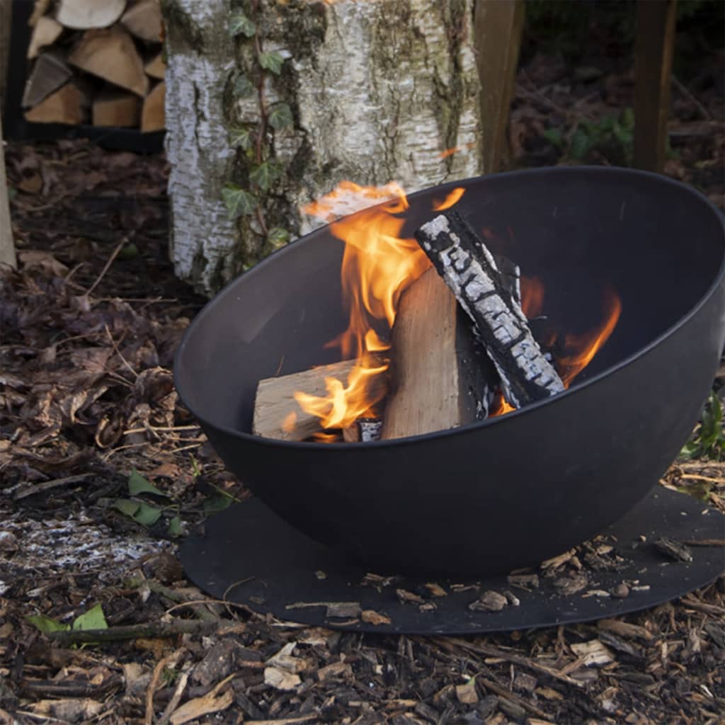 EsssCert Design Esschert Design Fire Bowl Hellend auf Scheibe Schwarz