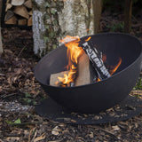 EsssCert Design Esschert Design Fire Bowl Hellend auf Scheibe Schwarz