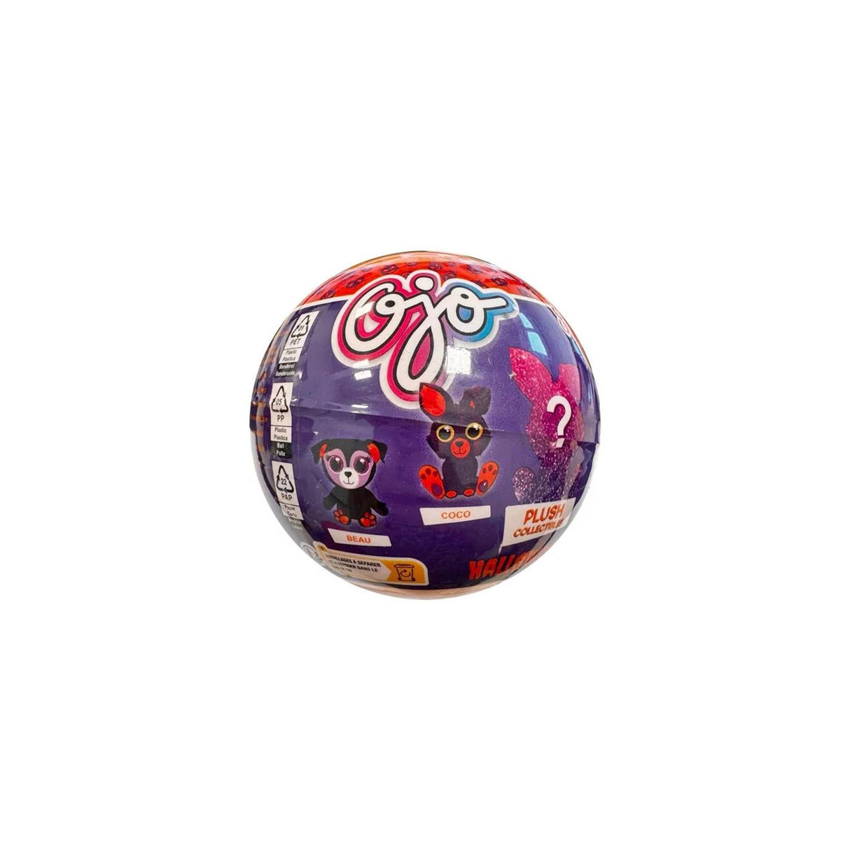 Ojo halloween pluche collectables 10cm 4 assorti