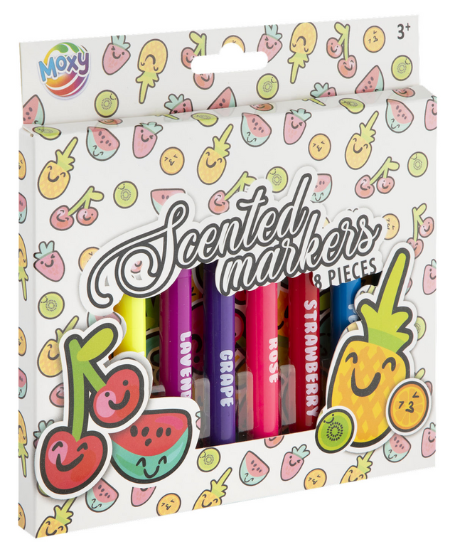 Moxy geurende viltstiften 8 stuks