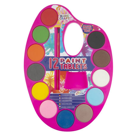 Moxy waterverfpalet, 12 kleuren