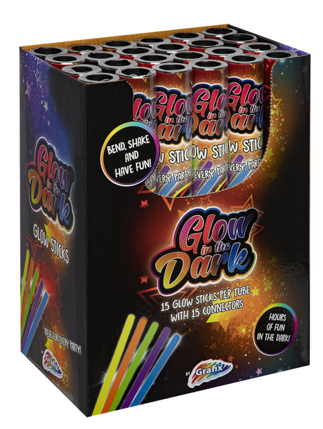 Grafix glowsticks in tube 15 stuks