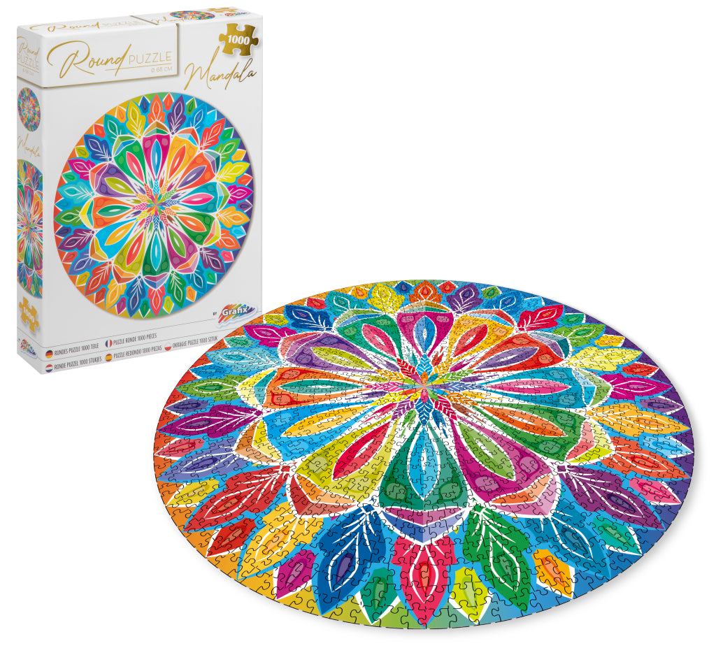 Grafix mandala ronde puzzel 1000 stukjes