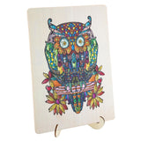 Grupo de artesanía creativa Moxy Wooden Puzzle Owl 133 Piezas