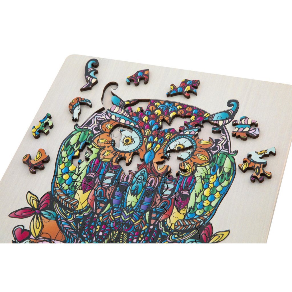 Grupo de artesanía creativa Moxy Wooden Puzzle Owl 133 Piezas