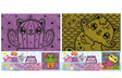 Mini mymy schilderen op nummer glitter canvas assorti