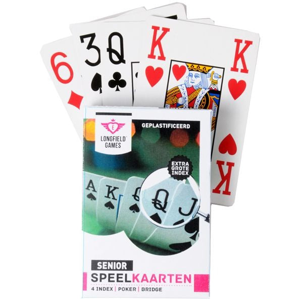 Speelkaarten senior extra groot