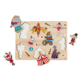 Engelhart Wooden buttons puzzle circus 9 pieces