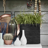 Capi Capi Planter Nature Row Square 40x40 cm Black Kblro903