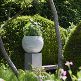 Capi bloempot nature rib bolvormig 62x48 cm ivoorkleurig kofi271