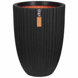 Capi Capi Flowerpot Tubo urbano Bajo 46x58 cm Negro KBLT783