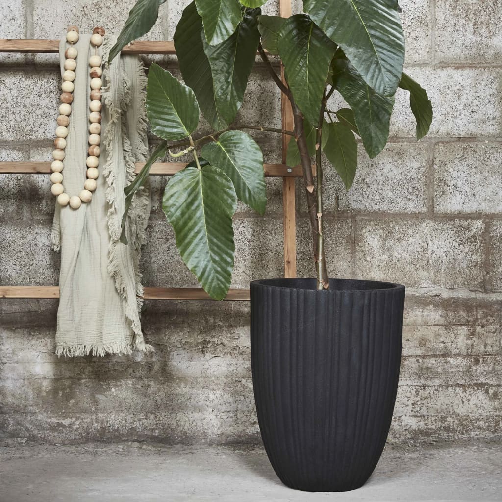 Capi Capi Flowerpot Tubo urbano Bajo 46x58 cm Negro KBLT783