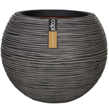 Capi Capi Flowerpot Nature Rib spherical 40x32 cm anthracite kofz270