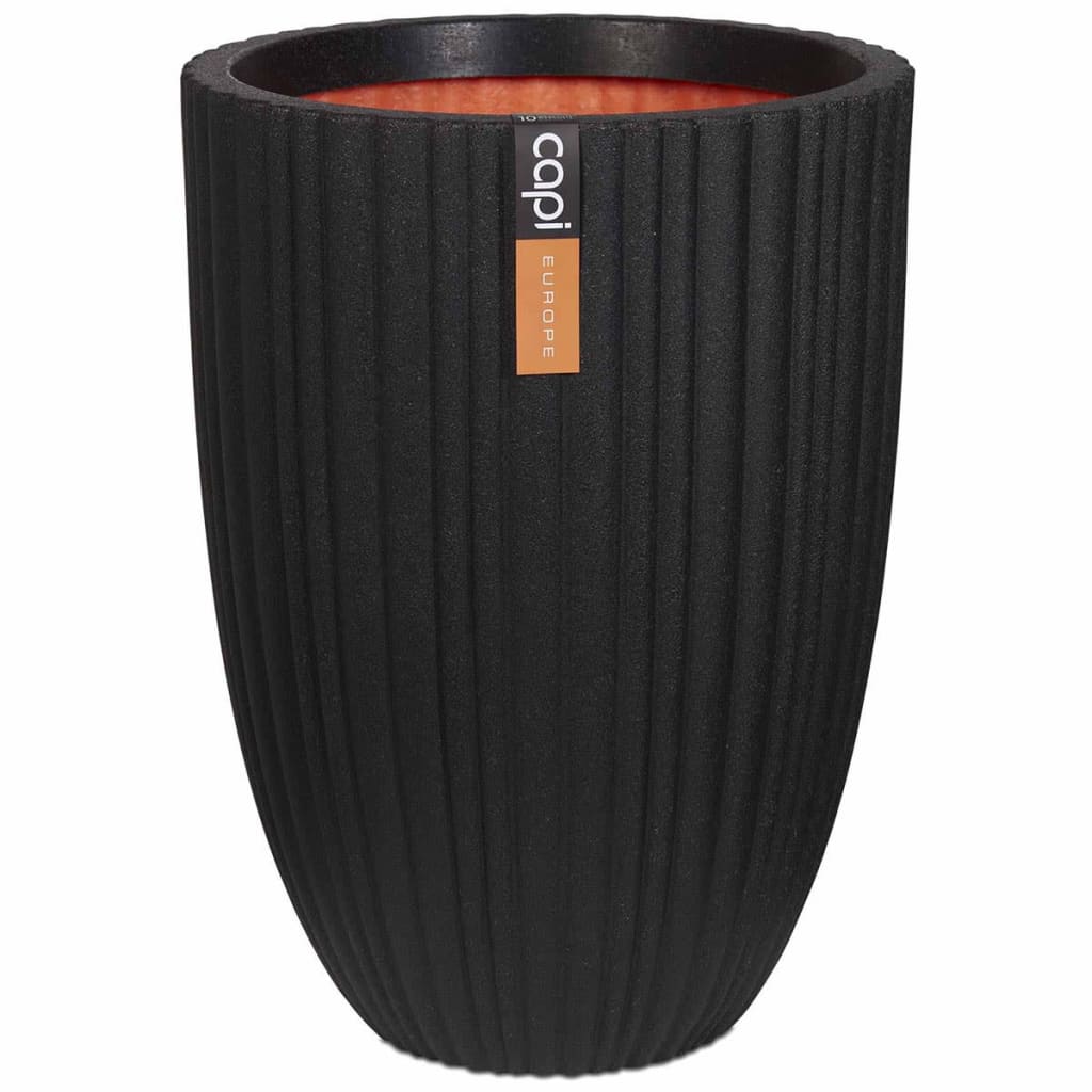 Capi Capi Flowerpot Tubo urbano Elegante bajo 46x58 cm Negro PKBLT783