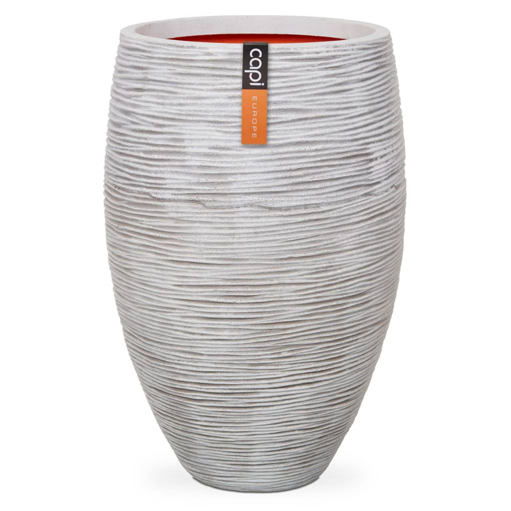 Capi Capi Flowerpot Nature Rib Eleganckie luksusowe 45x72 cm kość słoniowa